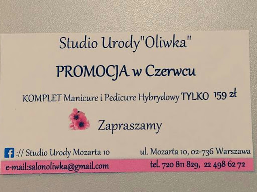 Studio Urody Oliwka Mozarta 10