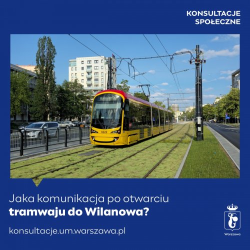 Jaka komunikacja po otwarciu tramwaju do Wilanowa? Konsultacje.