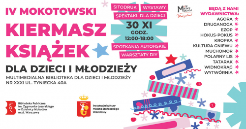 IV Mokotowski Kiermasz Książek dla Dzieci i Młodzieży